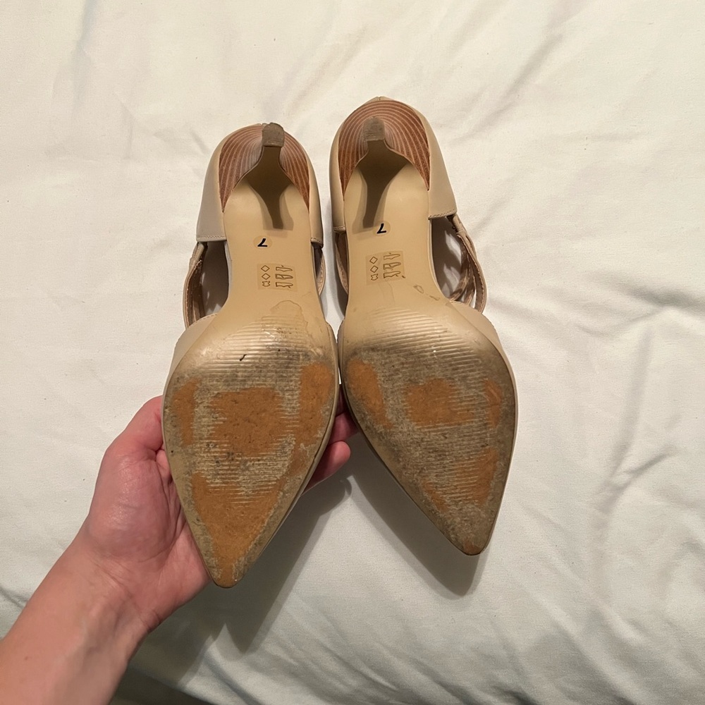 Sole Society nude heels size 7 - Picture 5 of 7